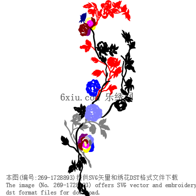 svg矢量绣花图下载