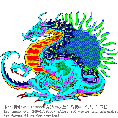 svg矢量绣花图下载
