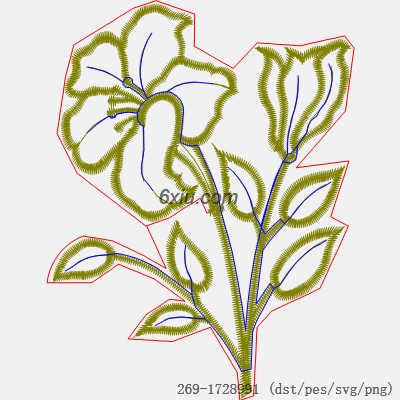 svg矢量绣花图下载