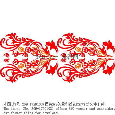 svg矢量绣花图下载