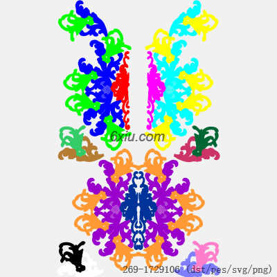 svg矢量绣花图下载