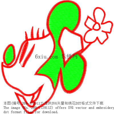 svg矢量绣花图下载
