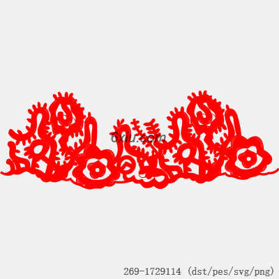 svg矢量绣花图下载