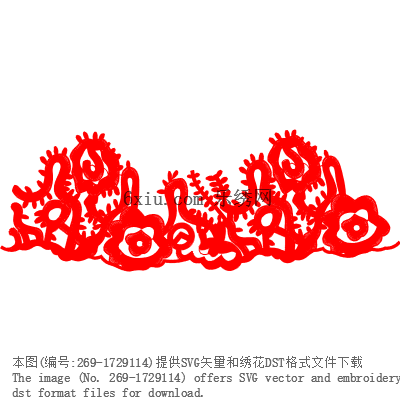 svg矢量绣花图下载