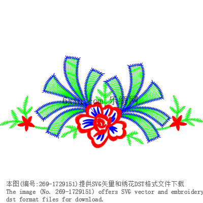 svg矢量绣花图下载