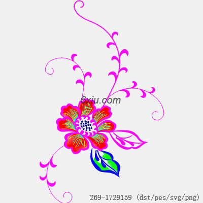 svg矢量绣花图下载