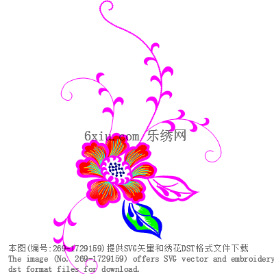 svg矢量绣花图下载