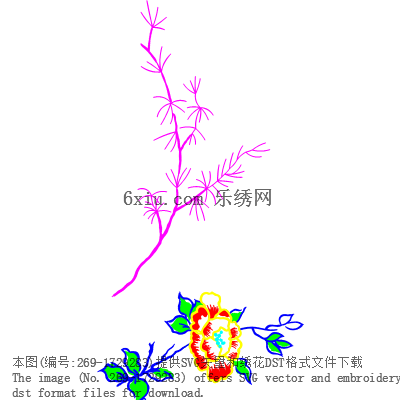 svg矢量绣花图下载