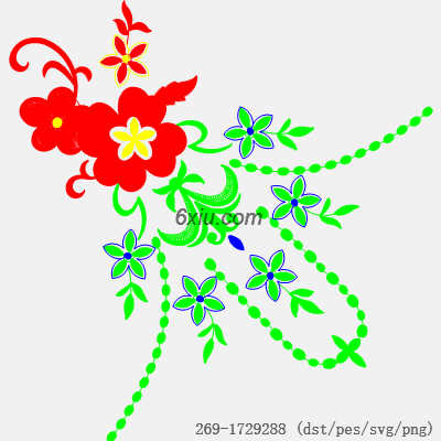 svg矢量绣花图下载