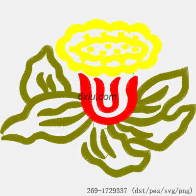 svg矢量绣花图下载