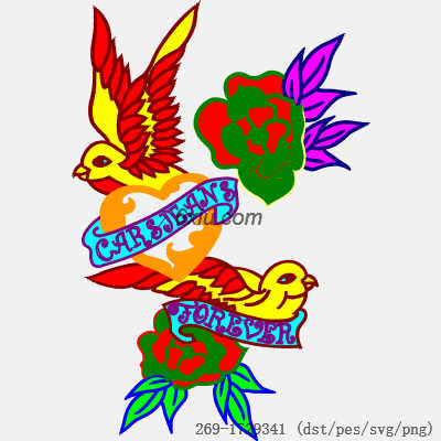 svg矢量绣花图下载