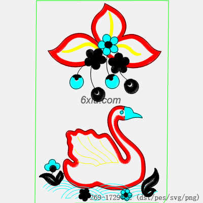svg矢量绣花图下载