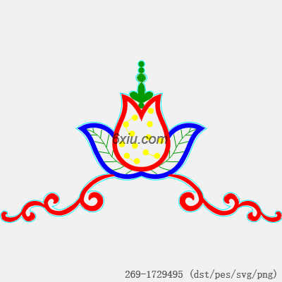 svg矢量绣花图下载