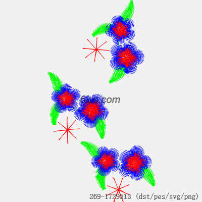 svg矢量绣花图下载