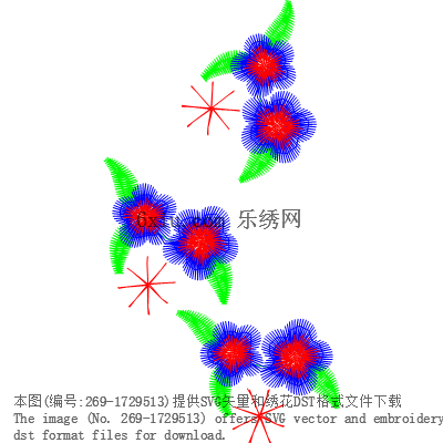 svg矢量绣花图下载