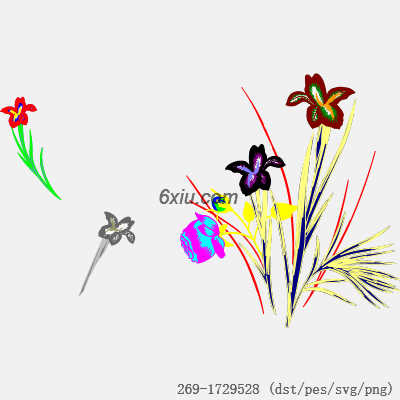 svg矢量绣花图下载