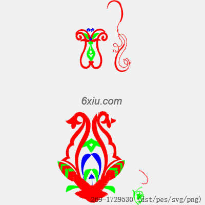 svg矢量绣花图下载