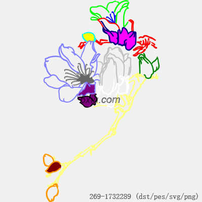 svg矢量绣花图下载
