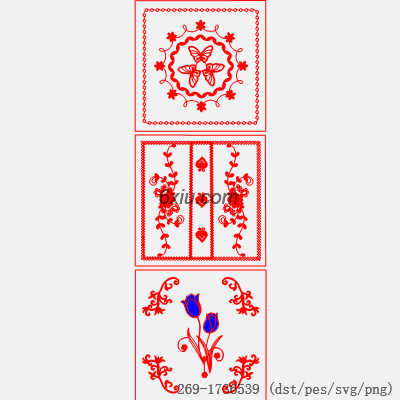 svg矢量绣花图下载