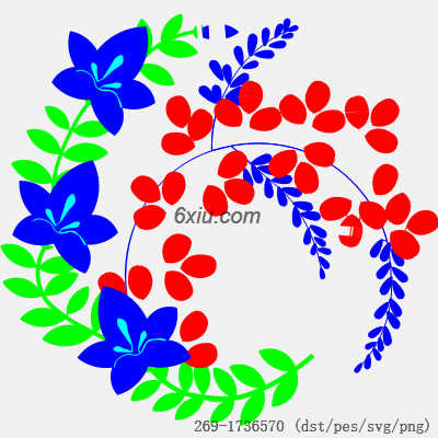 svg矢量绣花图下载