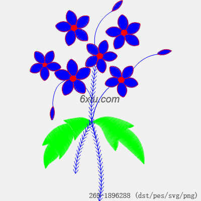 svg矢量绣花图下载