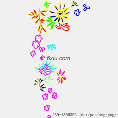 svg矢量绣花图下载