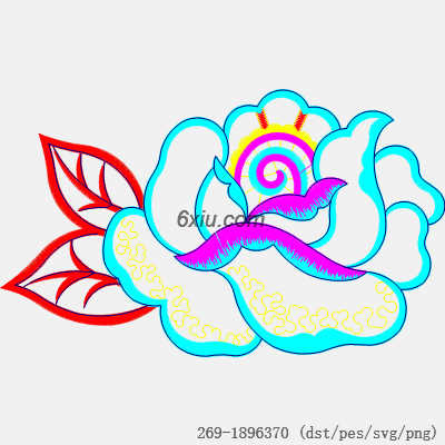 svg矢量绣花图下载