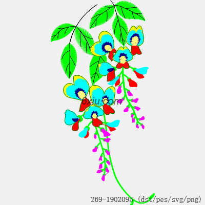 svg矢量绣花图下载
