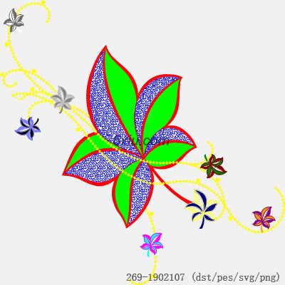 svg矢量绣花图下载