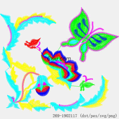 svg矢量绣花图下载