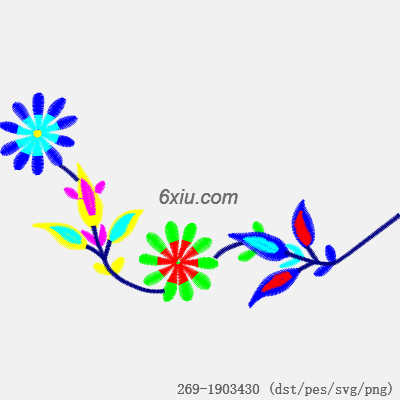 svg矢量绣花图下载