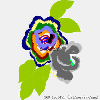 svg矢量绣花图下载