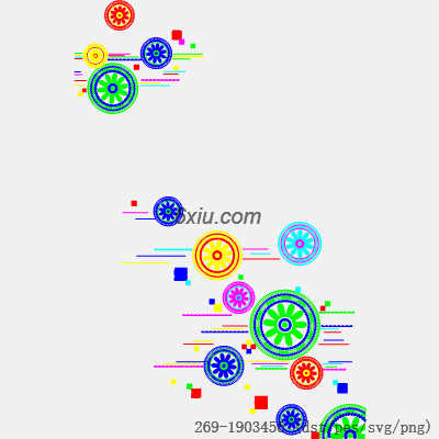 svg矢量绣花图下载