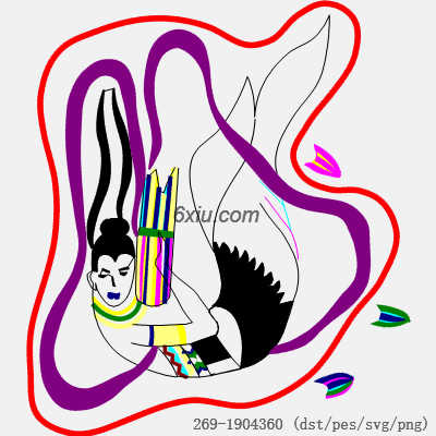 svg矢量绣花图下载