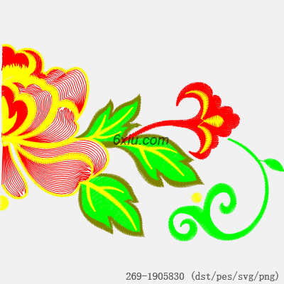 svg矢量绣花图下载