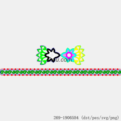 svg矢量绣花图下载