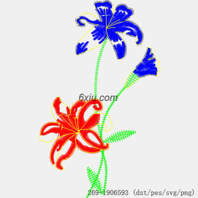 svg矢量绣花图下载