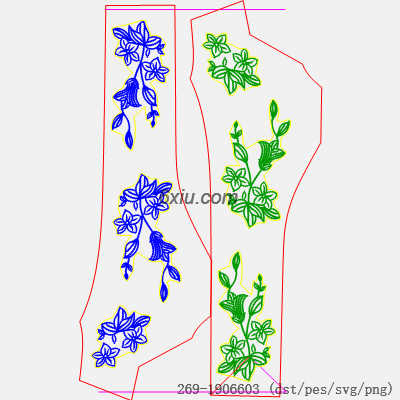 svg矢量绣花图下载
