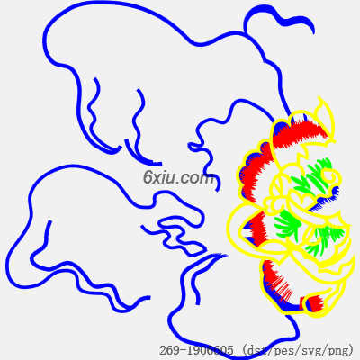 svg矢量绣花图下载
