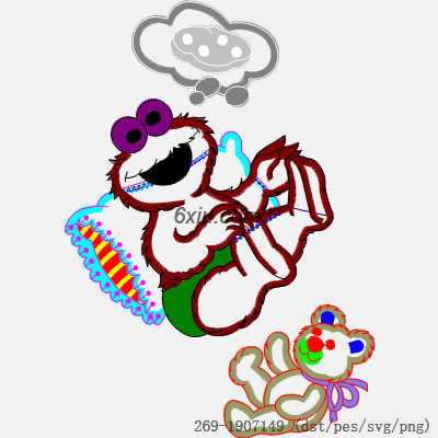 svg矢量绣花图下载