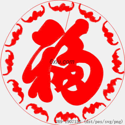 svg矢量绣花图下载