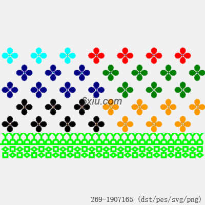 svg矢量绣花图下载