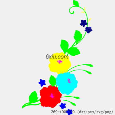 svg矢量绣花图下载