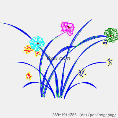 svg矢量绣花图下载