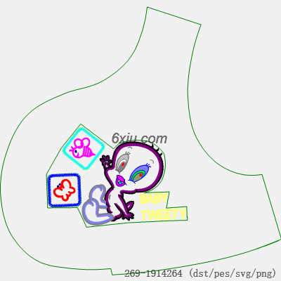 svg矢量绣花图下载