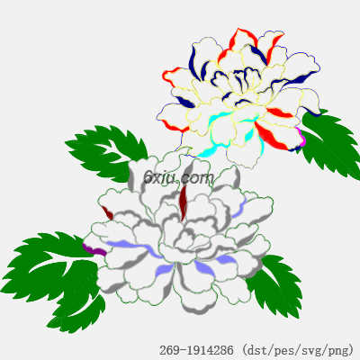 svg矢量绣花图下载