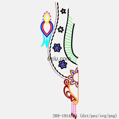 svg矢量绣花图下载