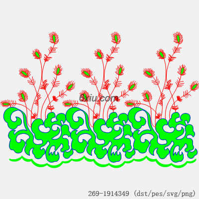 svg矢量绣花图下载