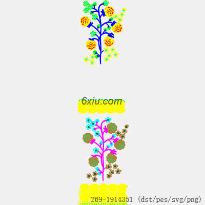 svg矢量绣花图下载