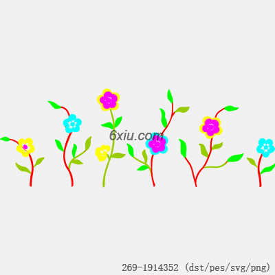 svg矢量绣花图下载